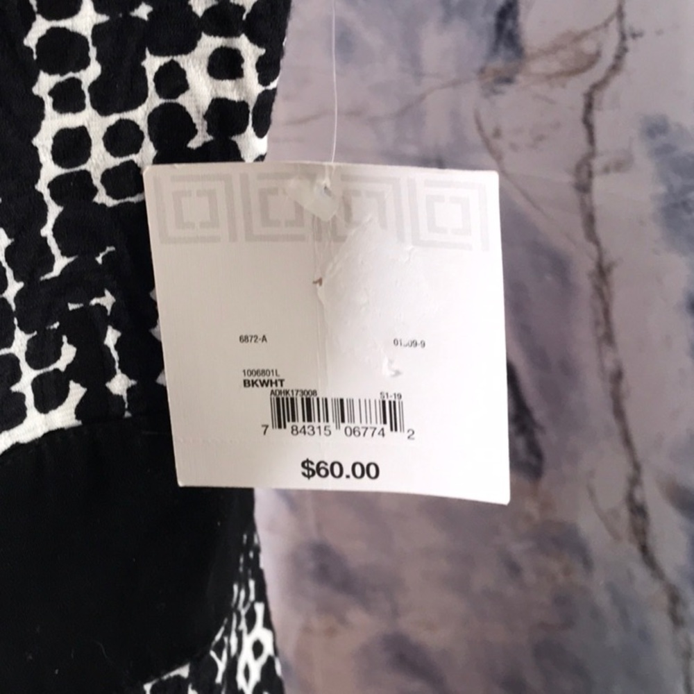 NWT Liz Claiborne sleeveless fitted dress V-neck Cotton Spandex - Picture 3 of 13